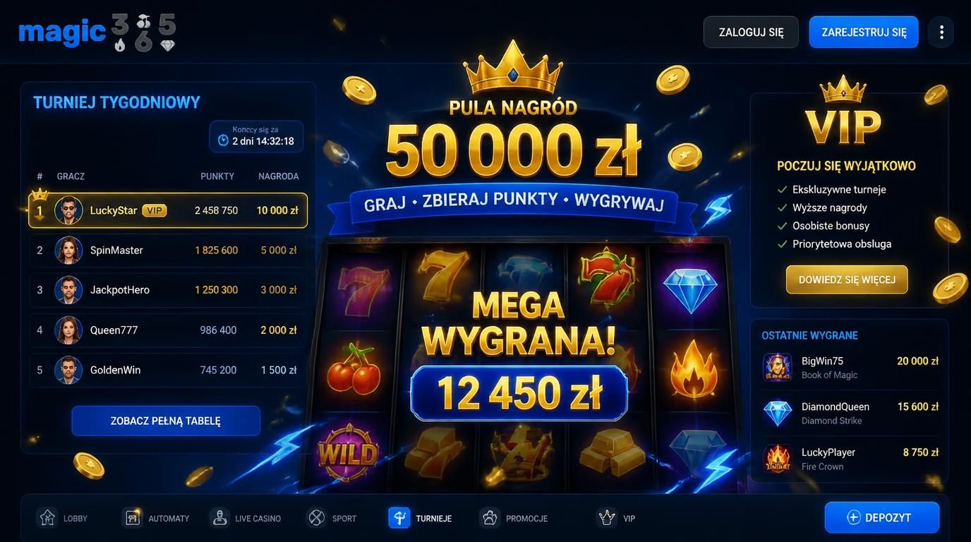  tabela wyników turnieju VIP z nagrodami i symbole VIP