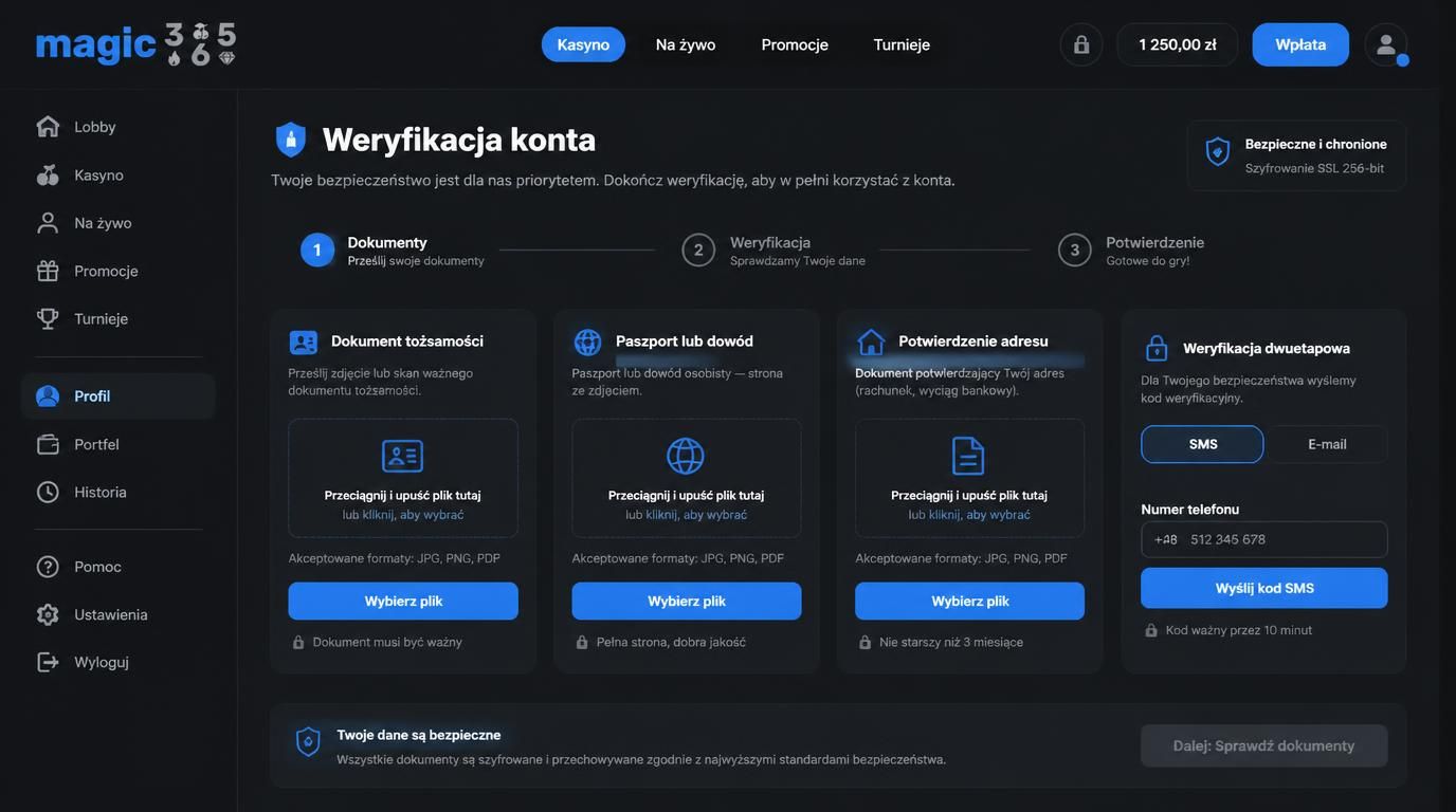 Etap weryfikacji dokumentów w Magic365